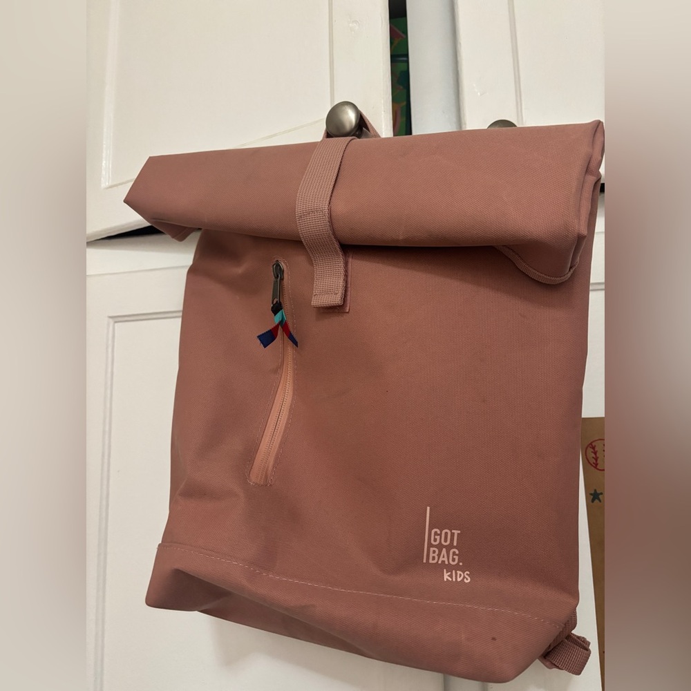 GOT BAG kids Pink Roll-Top Backpack